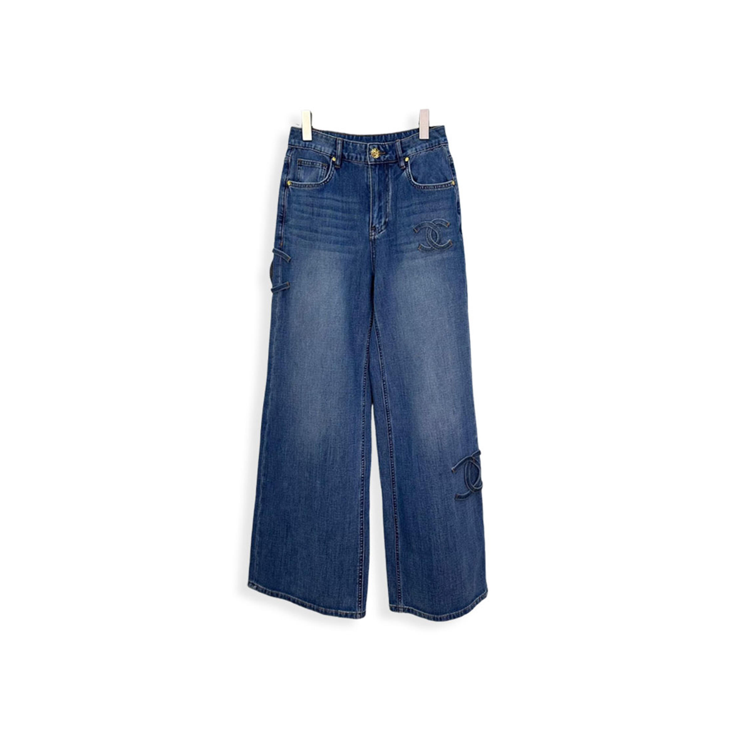 CHANEL WIDE LEG JEANS